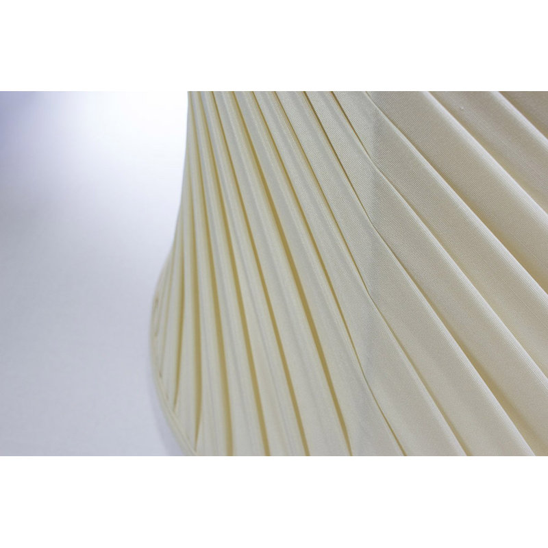 Abat-jour cloche en lin H 12 po x l 16 po (Uno) de couleur crème
