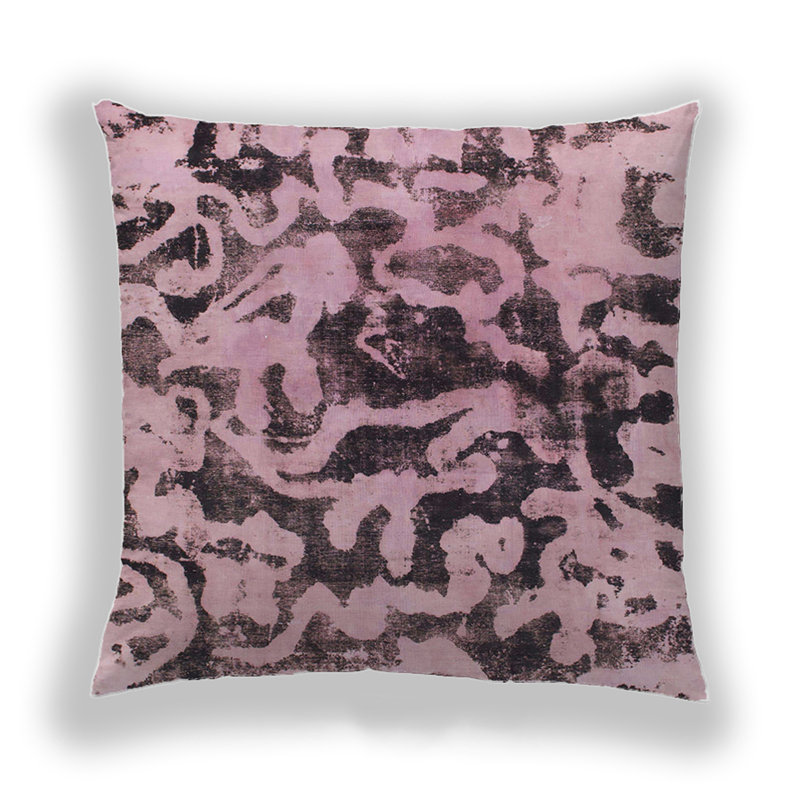 Coussin décoratif abstrait 1072, Microsuède