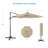 Destinnie 120'' Lighted Cantilever Umbrella-457697187