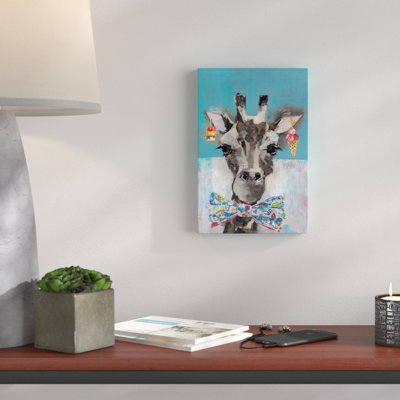 «Sassy Giraffe» de Chatsworth, reproduction d'art sur toile tendue