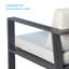 Chaise de patio avec coussins Nofi