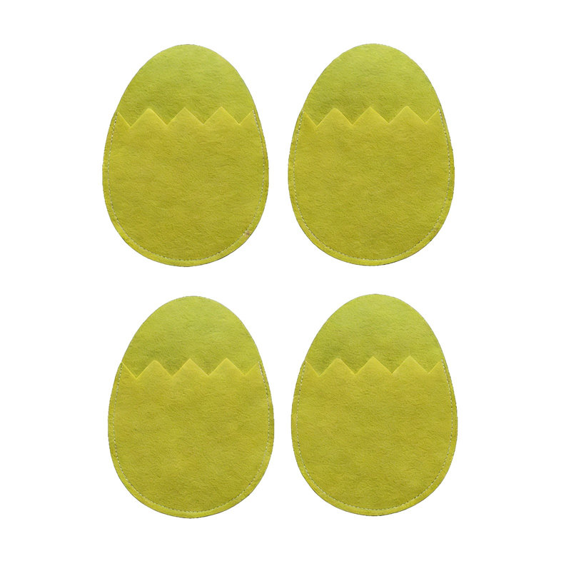 4 pièces Oeufs de Pâques Pochette à couverts Pochette à couverts Décoration de table, Multicolore, jaune, rose, bleu, vert