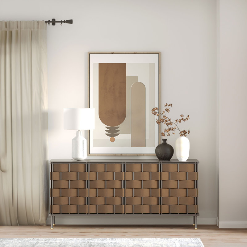 Bora 71" Wide Sideboard, Brown