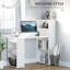 Bureau de bureau moderne avec tablettes de rangement à 6 niveaux, table d'écriture avec bibliothèque de 47 po-595670444