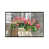 Distressed White Floater Framed