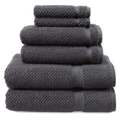 Ensemble de serviettes 6 pièces en coton turc
