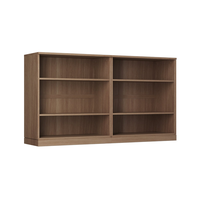 Bibliothèque modulaire à 6 tablettes en chêne massif 100% Palace Imports Premium - 64 po de largeur, 35,75 po de hauteur