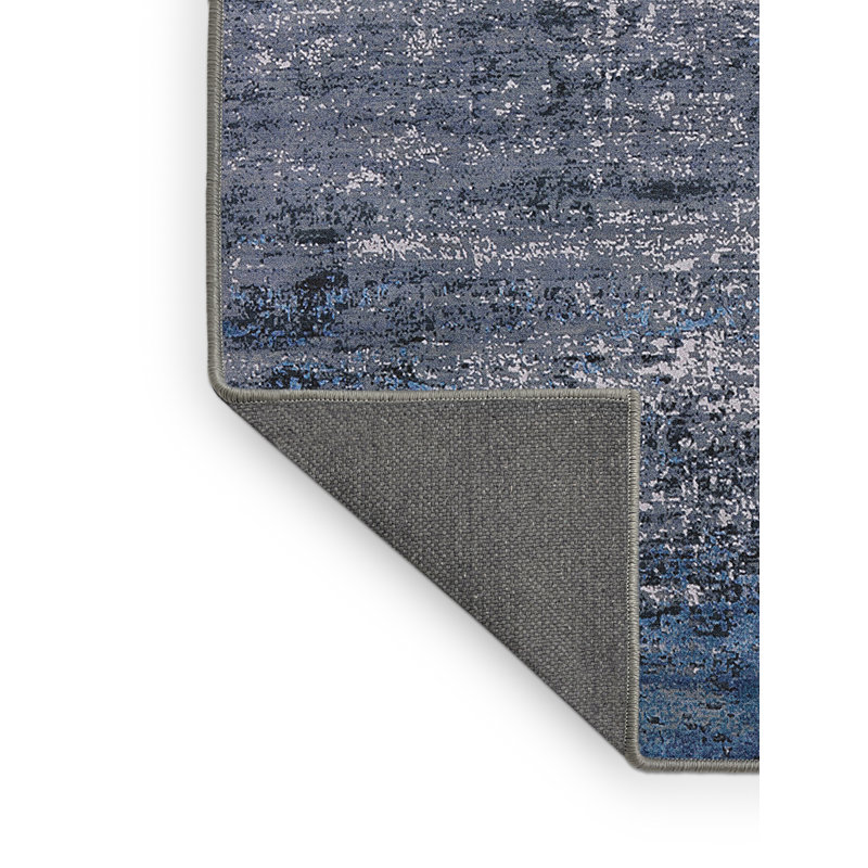 Tapis bleu / brun Brantice, Rectangle 8 pi x 12 pi