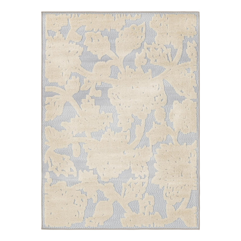 Floral Indoor / Outdoor Rug, Rectangle 4' x 6'