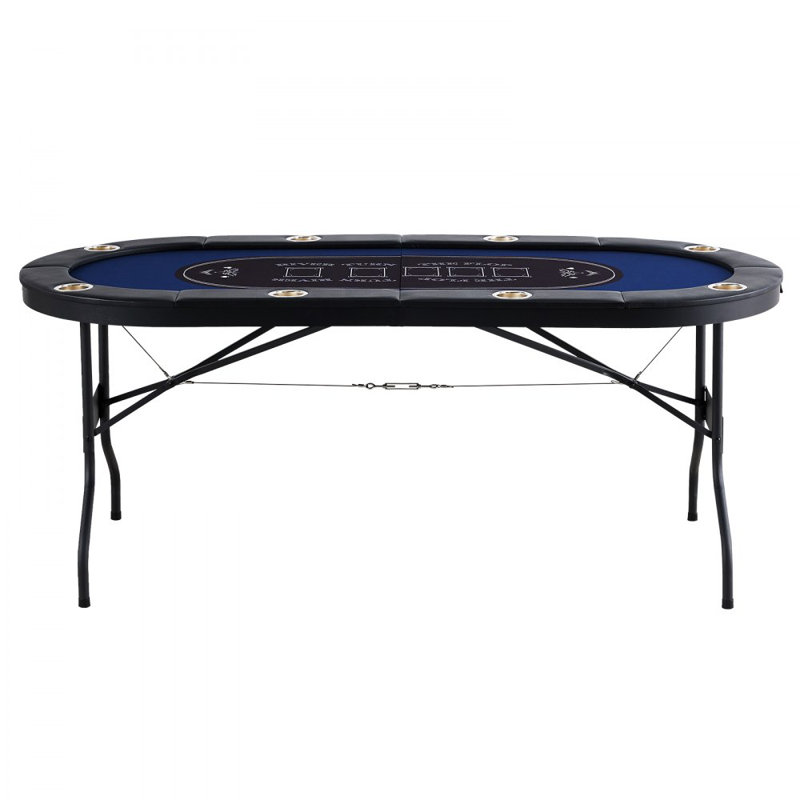 Table de poker pliable pour 8 joueurs, table de poker Blackjack Texas Holdem