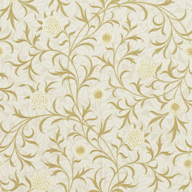 Scroll 10.05m x 52cm Matte Wallpaper Roll, Neutral