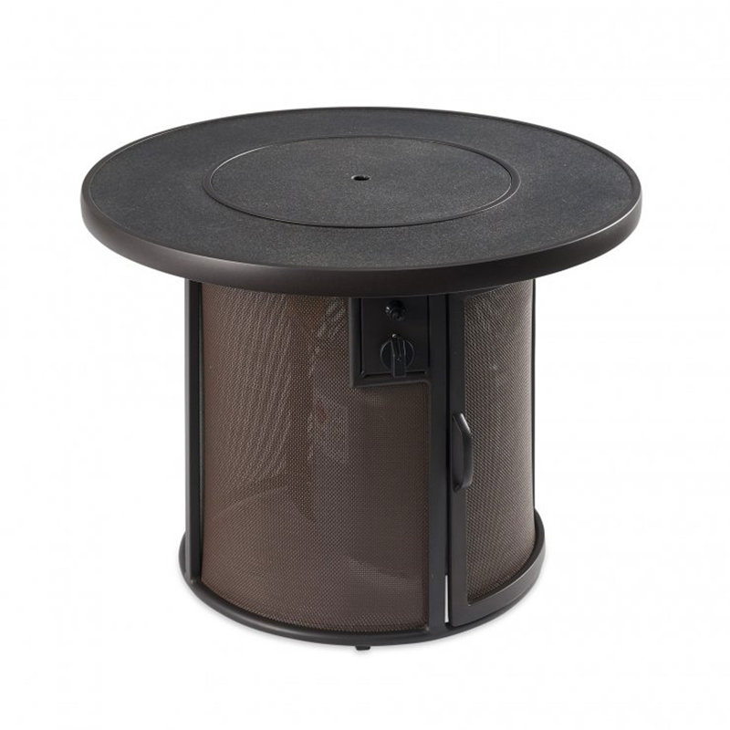 Round Smokeless Fire Pit Table with Hidden Fuel Tank