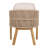 Keeton 7-Piece Modern Coastal Outdoor Dining Set With Acacia Wood Table And Rope-Wrapped Chairs With Cushions