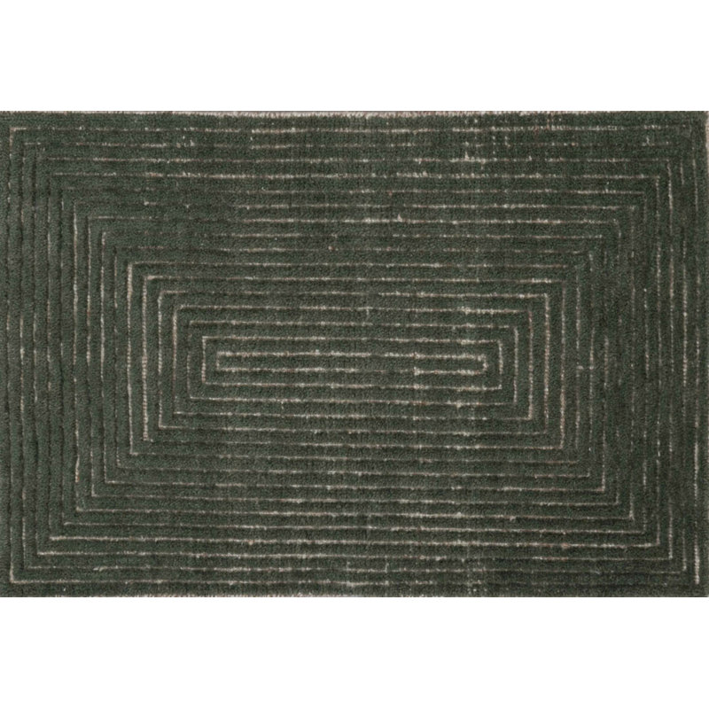 Contemporary, Stuart Street Collection Hand Knotted Wool Area Rug in Green