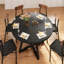 Round Dining Table Farmhouse Kitchen Table,Space Saving Dinner Table For Kitchen & Dining Room-1737164905-1740804648