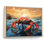 Crab Coastal Guardian Geometric - Animals Canvas Wall Art