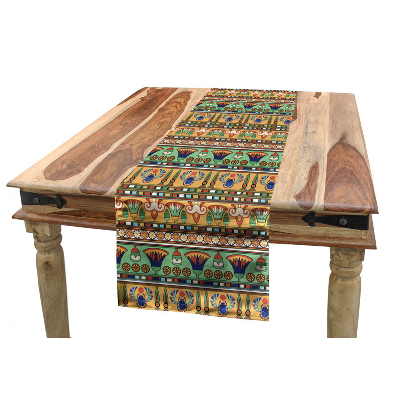 Egyptian Table Runner, 120" x 16"