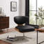 Chaise d'appoint pivotante en cuir 27,16 po Marialice CAL117