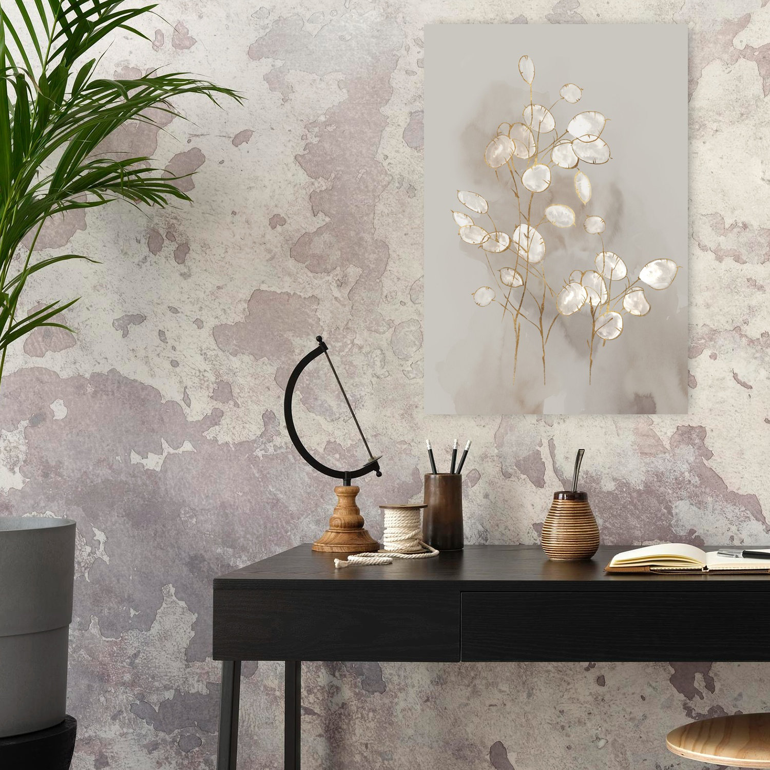 Latitude Run® Transparent II Abstract Delicate Elegant Nature Flower ...