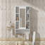 Armoire de toilette 3 en 1, armoire à pharmacie murale de 36 pouces avec tablette réglable et porte à fermeture en douceur, miroir haute définition avec rangement pour meuble-lavabo de salle de bain-404919249
