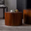 Table basse ronde en bois pour salon et petit espace