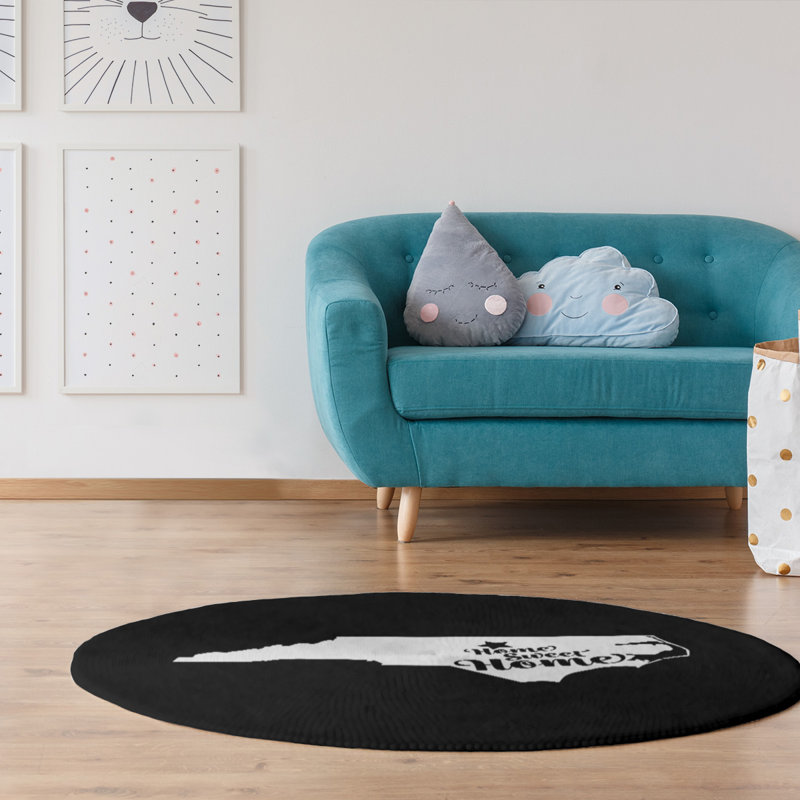 Chenille Indoor Rug, Round 5'