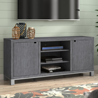 Pacific Heights 60 Inch TV Stand For Tvs Up To 65 Inches, Icelandic Ash Grey Finish, Assembly Required
