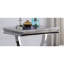 Table de bout 1Pc de style moderne glam 18mm en faux marbre sur la base de la base en acier inoxydable avec structure en métal et finition chromée - non incluse