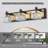 LED 3-Light Modern Crystal Bathroom Vanity Light
