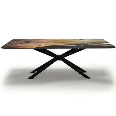 Alcantara Walnut Wood Dining Table