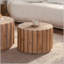 Ensemble de tables basses rondes gigognes à lattes verticales-1722173784-1722173785