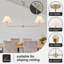 Lustre linéaire doré à 2 lumières, lustre moderne pour salle à manger avec abat-jour en tissu blanc-1800402069