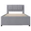 Lit plateforme double avec lit gigogne