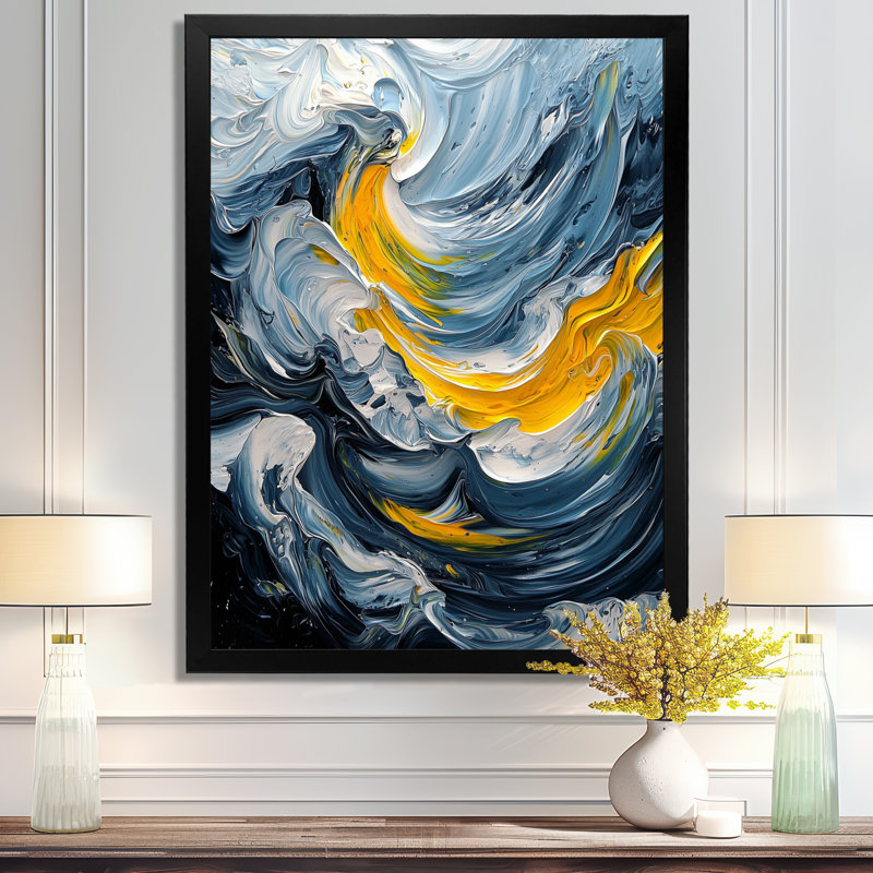 Nudd - reproduction d'art sur toile abstraite, Noir, noir, noir, noir, H 20 po x l 12 po
