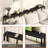 78.7" Narrow Console Table with Power Outlet,Sofa Long Behind Couch Table