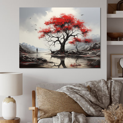 Paysage de baobab rouge I