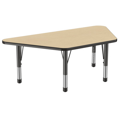 Trapezoid T-Mold Adjustable Height Activity Table