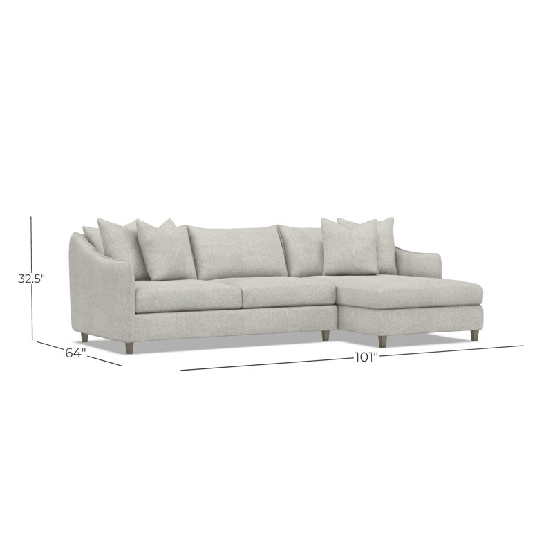 Joli 2 Pc Fabric Sectional, 1697-010