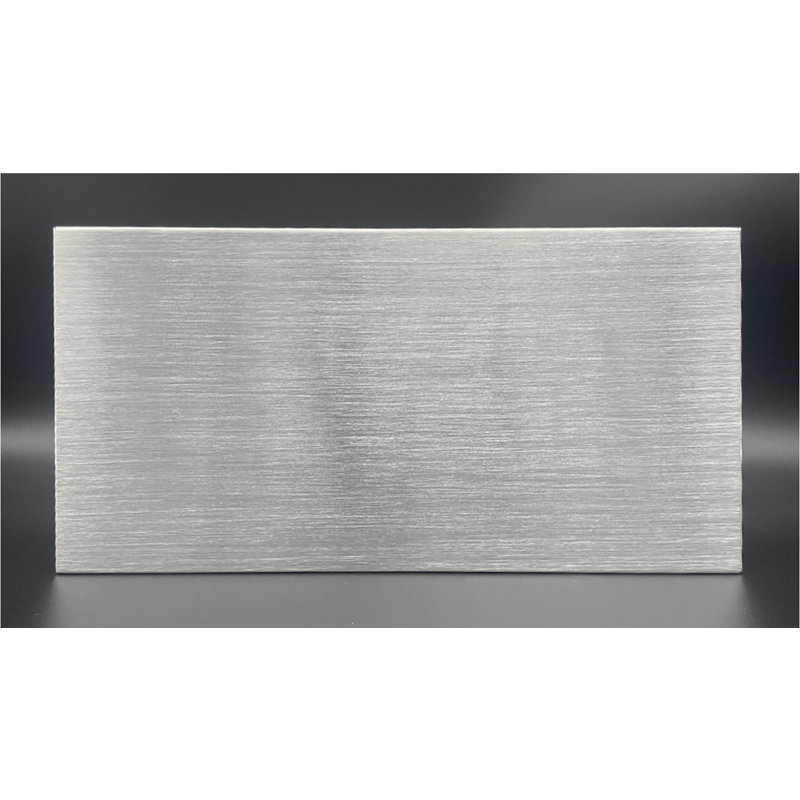 Panneau d'adresse en aluminium illuminé, Argent brossé