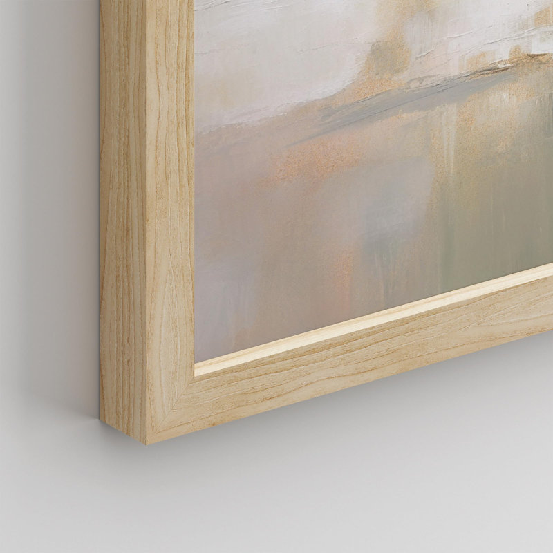 «Abstract Landscape Textured Earthy Tones» sur papier, Naturel, H 11 po x l 14 po
