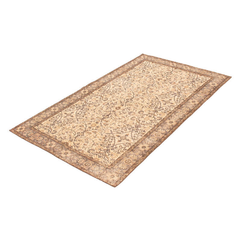 Tapis crème rétro Danuel 4 pi 10 po x 8 pi 3 po