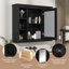 Armoire de salle de bain murale polyvalente avec plusieurs tablettes et un design élégant