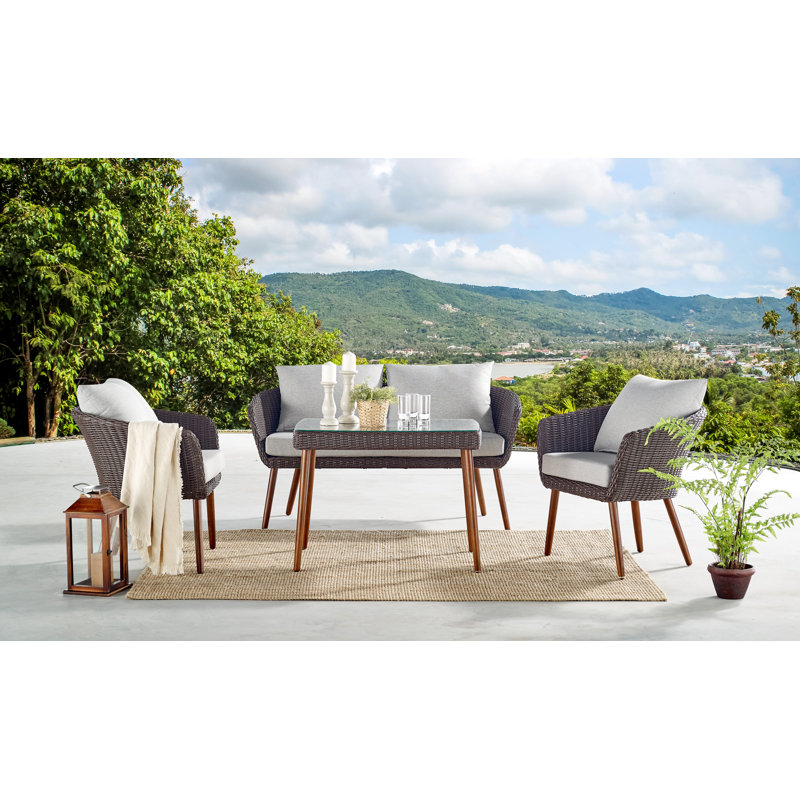 144.1cm Wide Loveseat with Cushions