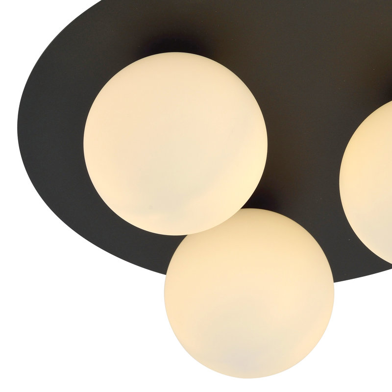 Belkis 3-Light 16cm Spotlight, 21cm H x 23cm W x 20.5cm D, White