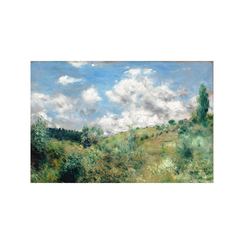 The Gust Of Wind, C.1872 by Pierre-Auguste Renoir - Painting on Canvas, 101.6 cm H x 66.04 cm W x 1.91 cm D, No Frame