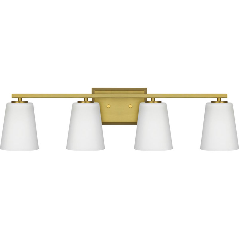 Rozena 4 - Light Dimmable Vanity Light, Brushed Gold, White