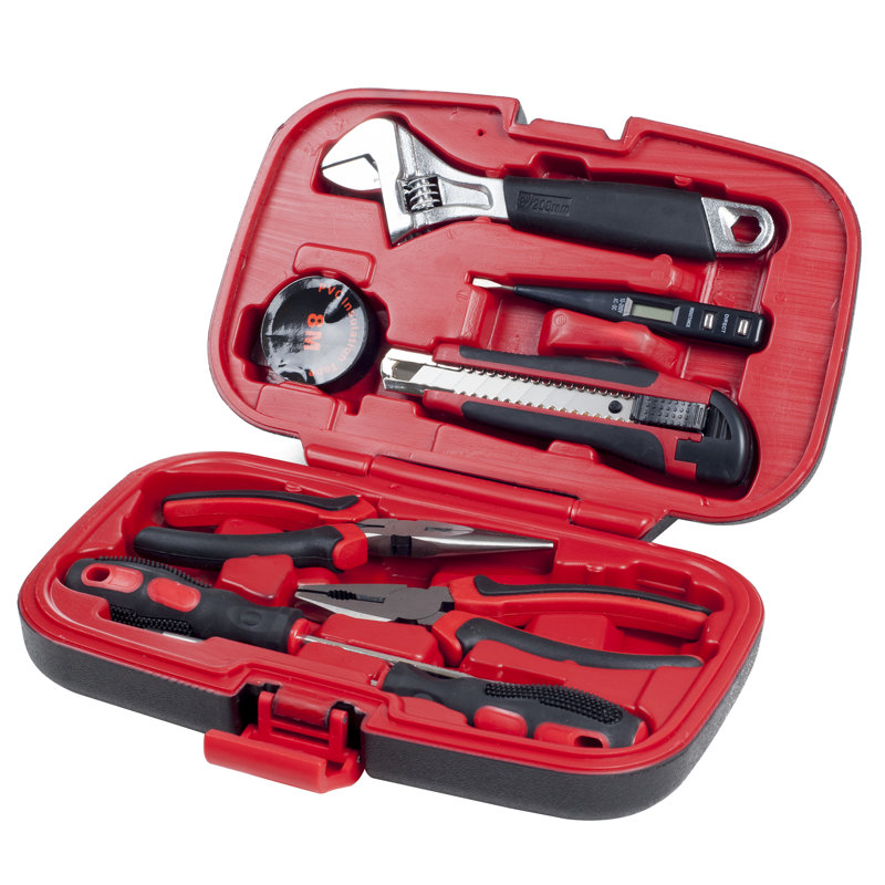 Stalwart Household Hand Tools - Includes Wrench, Screwdriver, Pliers, and More - Kit for Home, Car