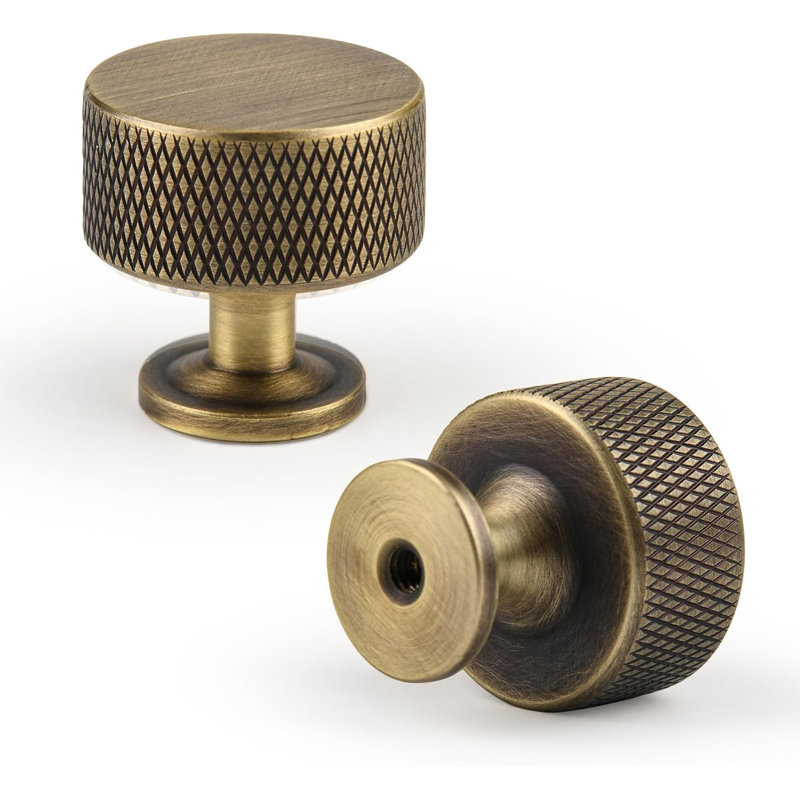 Boutons d'armoire, poignées moletées pour armoires de cuisine, commodes, tiroirs et poignées de quincaillerie d'ameublement