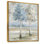 «Sprint Time Floral Trees Forest Dream - Trees», reproduction d'art sur toile bleu nature