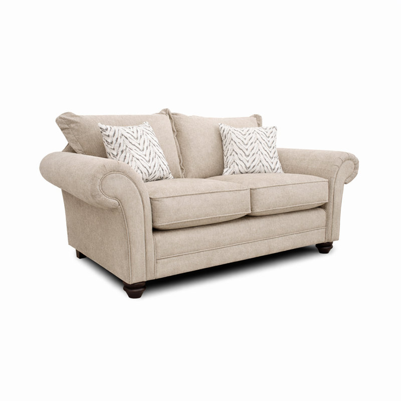 Dalton Textured Wave Sofa- Made in the UK, Silver, 2